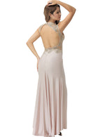 Load image into Gallery viewer, Alluring Mesh Detailing on Elegant Long Formal Dress by Rachael K
