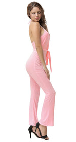 Load image into Gallery viewer, Black Maxi Jumpsuit with Halter Neck &amp; Daring Backless Design - Rachael K
