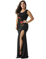 Load image into Gallery viewer, Black Sleeveless Maxi Dress - Plus Size Summer Dress by Rachael K
