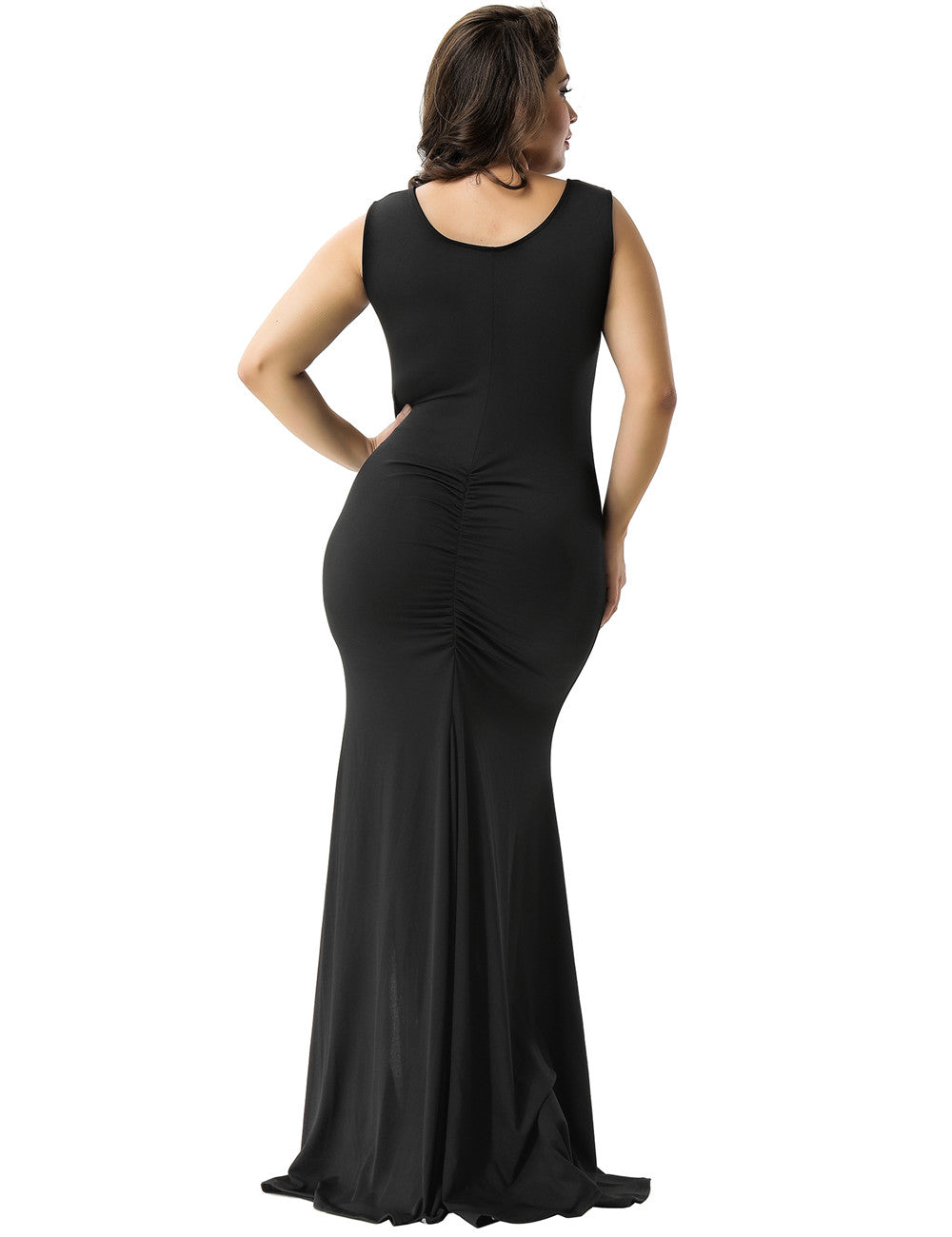 Confident Summer Style in Black Maxi Dress for Plus Sizes by Rachael K
