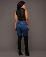 Load image into Gallery viewer, Effortless Style: Model Wearing Black Bodysuit by Rachael K
