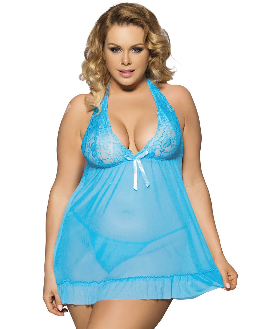 Enchanting Lace Babydoll Set: Comfort and Allure