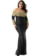 Load image into Gallery viewer, Intricate Embroidery Design on Rachael K Formal Maxi Dress
