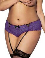 Load image into Gallery viewer, Playful and Seductive: Lace Shorts with Open Crotch
