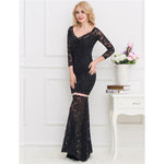 Load image into Gallery viewer, Timeless Sophistication: Black Lace Dress by Rachael K
