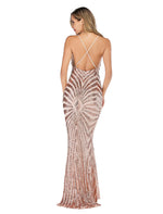 Load image into Gallery viewer, Elegance Unveiled Sequin Maxi Dress with Backless Design
