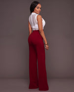 Load image into Gallery viewer, White Bodysuit with See-Through Mesh by Rachael K
