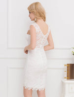 Load image into Gallery viewer, White Lace Mini Dress - Featuring Zip Closure for Easy Wear
