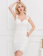 Load image into Gallery viewer, White Lace Mini Dress for a Formal Evening - Rachael K
