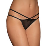 Load image into Gallery viewer, Sexy Black Plus-Size Mesh Open-Back Panty
