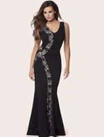 Load image into Gallery viewer, Black Sleeveless Maxi Dress - Elegant Evening Wear for Special Occasions
