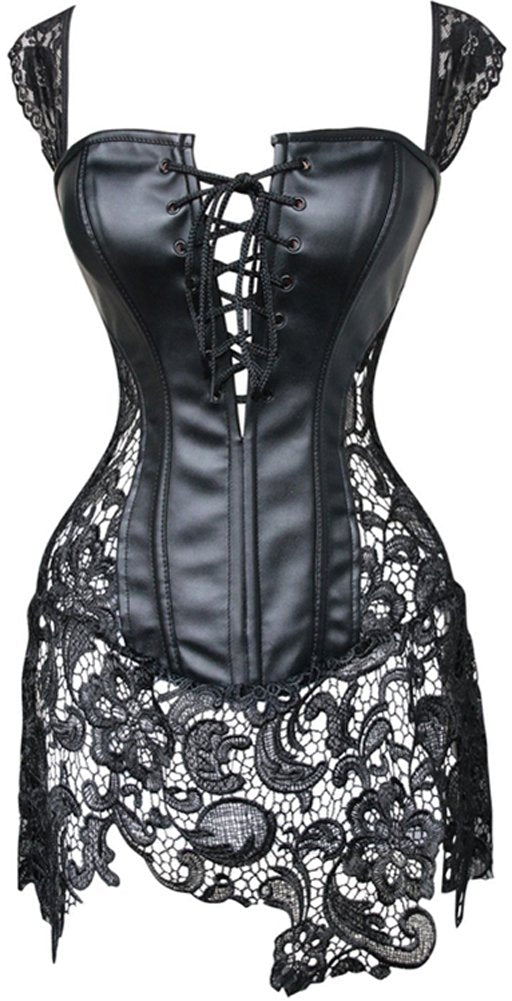 Embrace Elegance: Plus Size Venice Tie-Up Corset Dress