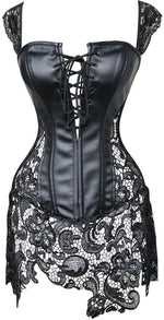 Load image into Gallery viewer, Embrace Elegance: Plus Size Venice Tie-Up Corset Dress
