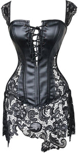 Embrace Elegance: Plus Size Venice Tie-Up Corset Dress