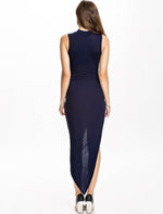Load image into Gallery viewer, Asymmetrical Elegance: A Versatile High-Neck Dress
