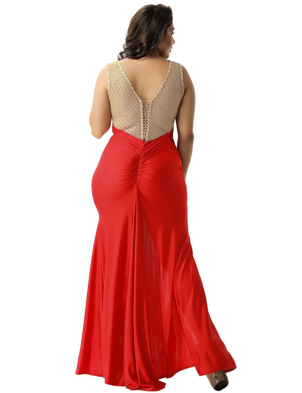 Golden Goddess: A Dazzling Maxi Dress