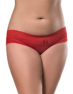 Load image into Gallery viewer, Alluring Red Mesh Panty - Peek-A-Boo Design by Rachael K
