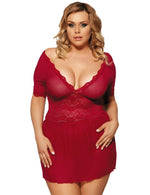 Load image into Gallery viewer, Seductive Sophistication: A Romantic Lace Chemise Set
