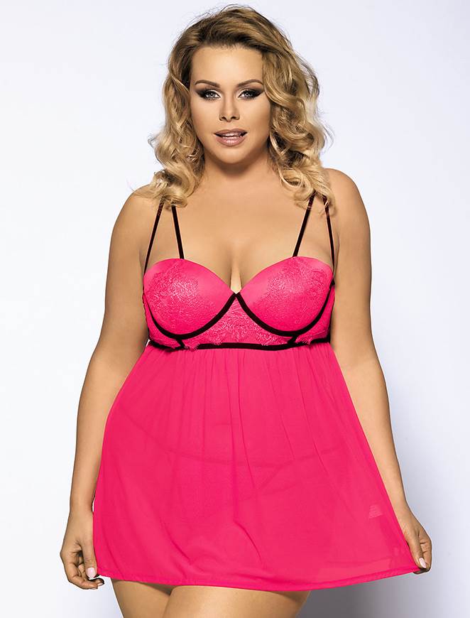 Playful Plus Size Babydoll Set: A Touch of Romance