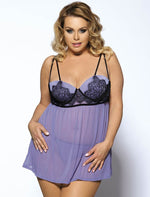 Load image into Gallery viewer, Playful Plus Size Babydoll Set: A Touch of Romance
