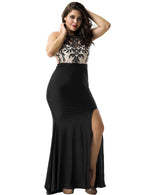 Load image into Gallery viewer, Black Sleeveless Maxi Dress, Plus Size, Elegant and Sophisticated Design
