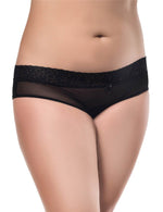 Load image into Gallery viewer, Confidence Boosting Black Mesh Panty with Peek-A-Boo Detail - Rachael K
