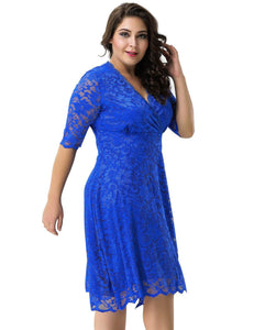 Regal Elegance Dress in Classic Blue - Sophisticated & Elegant