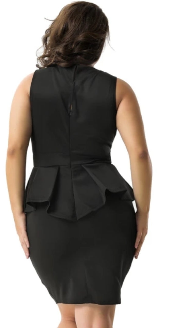 Versatile Elegance: A Sophisticated Peplum Dress