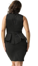Load image into Gallery viewer, Versatile Elegance: A Sophisticated Peplum Dress
