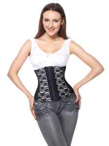 Enhance Your Curves: Red Lace Waist Training Cincher - Rachael K